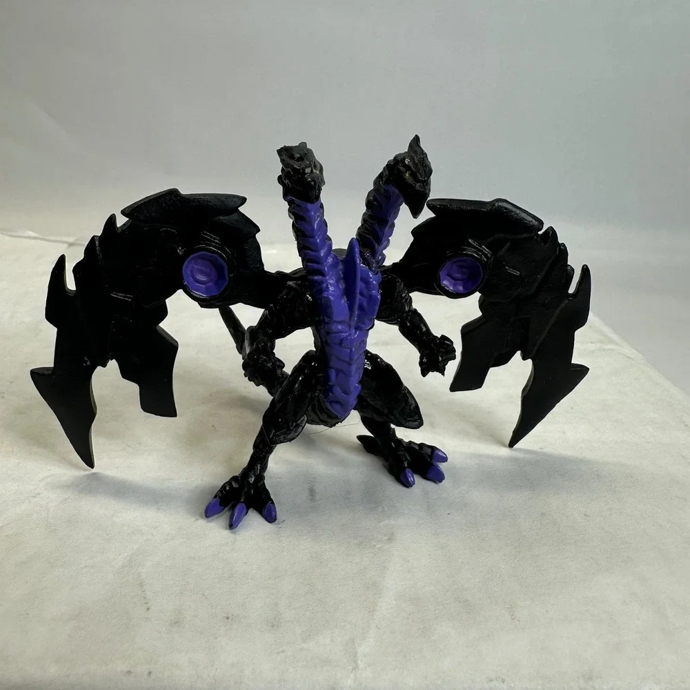 Bakugan Battle Planet Nillious Two Headed Dragon Action Figure Black Purple
